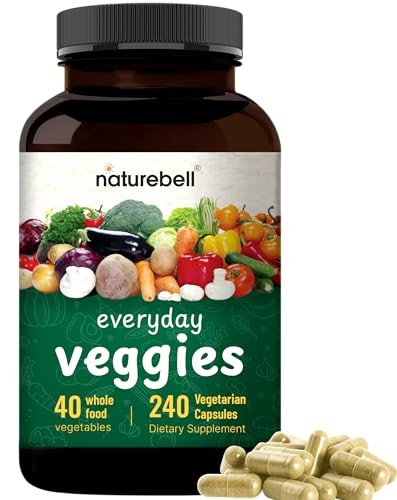 Fruit & Veggie Supplement – 480 Vegetarian Capsules | Natural 40 Whole Foods