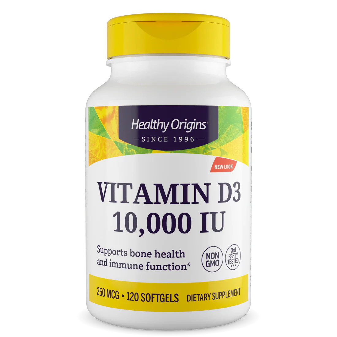 Healthy Origins Vitamin D3 10,000 IU (250 mcg) | 120 Softgels