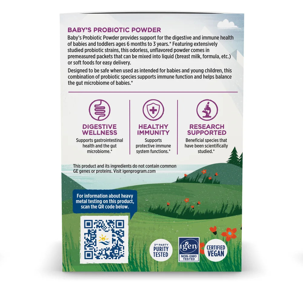 Nordic Naturals Baby’s Probiotic Powder – For Babies and Toddlers, 30 Count
