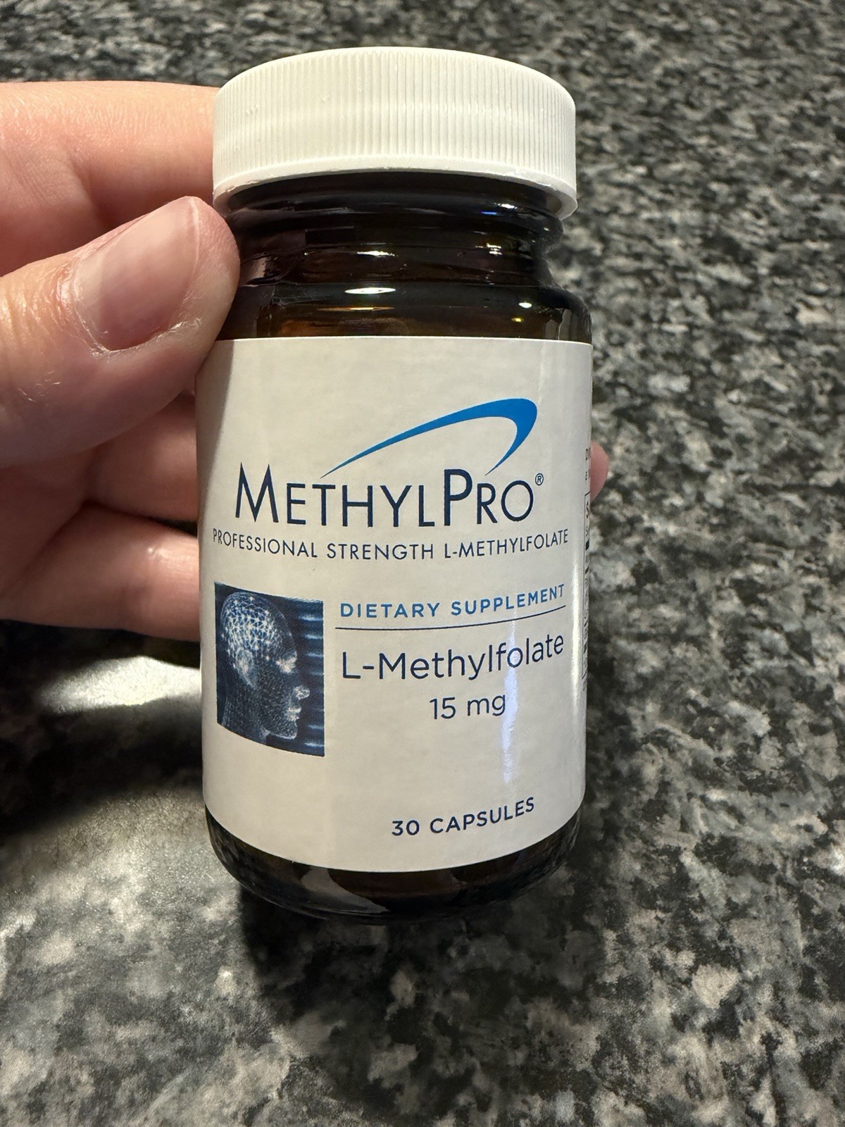 MethylPro L-Methylfolate 15 mg 30 Capsules Gluten Free Dairy Free MPN 801066A