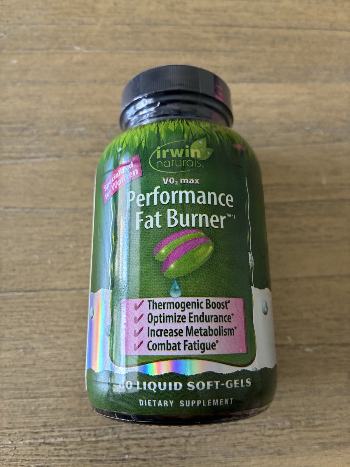 Irwin Naturals VO2 Max Performance Fat Burner BiopPerine 60 Liquid Softgels NEW