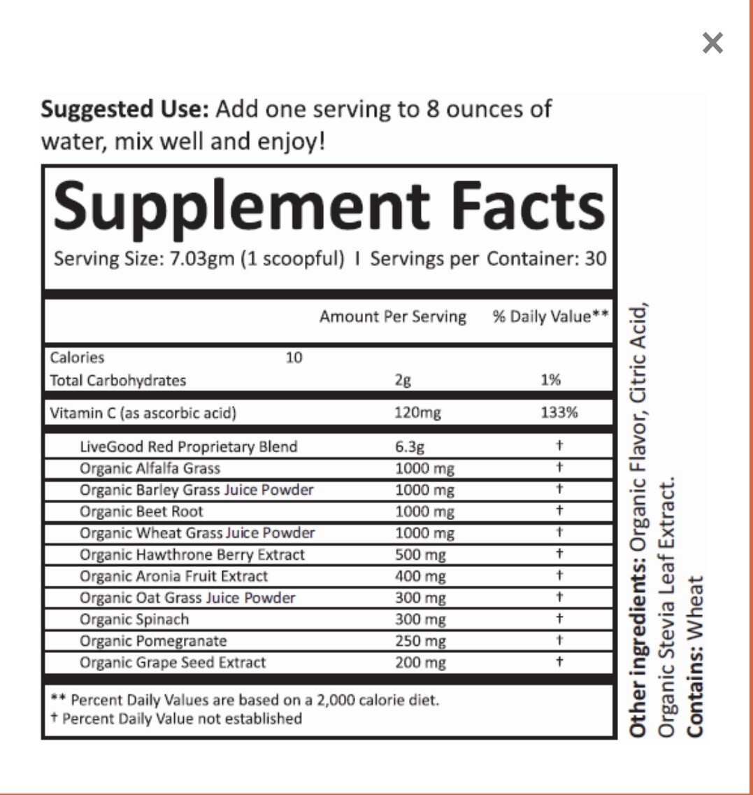 Super Reds By LIVEGOOD /Cardiovascular, Blood Circulation, Sexual, Brain