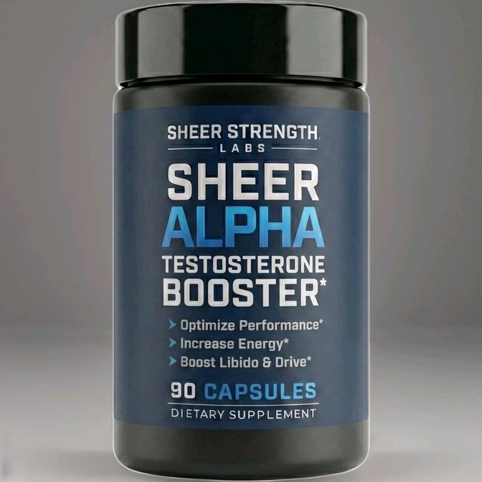 Lot of 3 – Testosterone Booster, Sheer Alpha T-Booster, 90 Caps, 30 Svg / Bottle