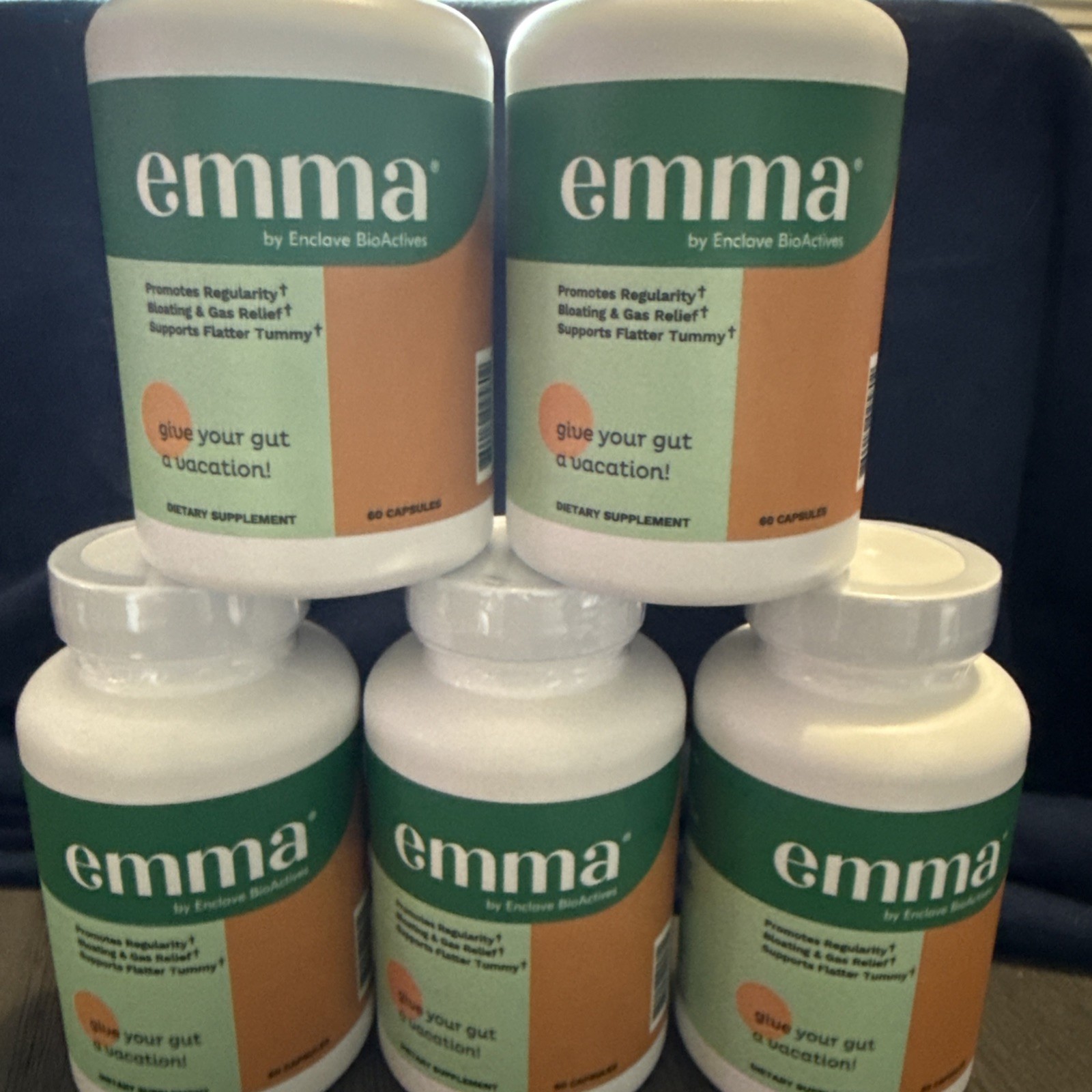 Emma Relief Supplement Konsciens Keto for Gut Bloating 60 Capsules Exp 10/2027