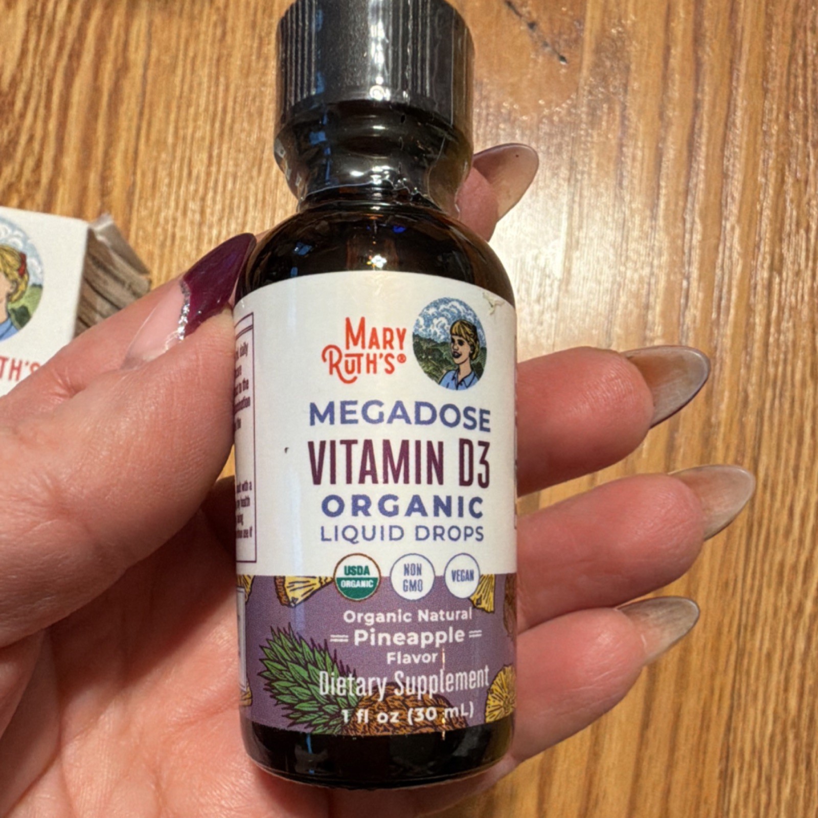 MaryRuth’s Megadose Vitamin D3 USDA Organic Liquid Drops Pineapple 1 fl oz