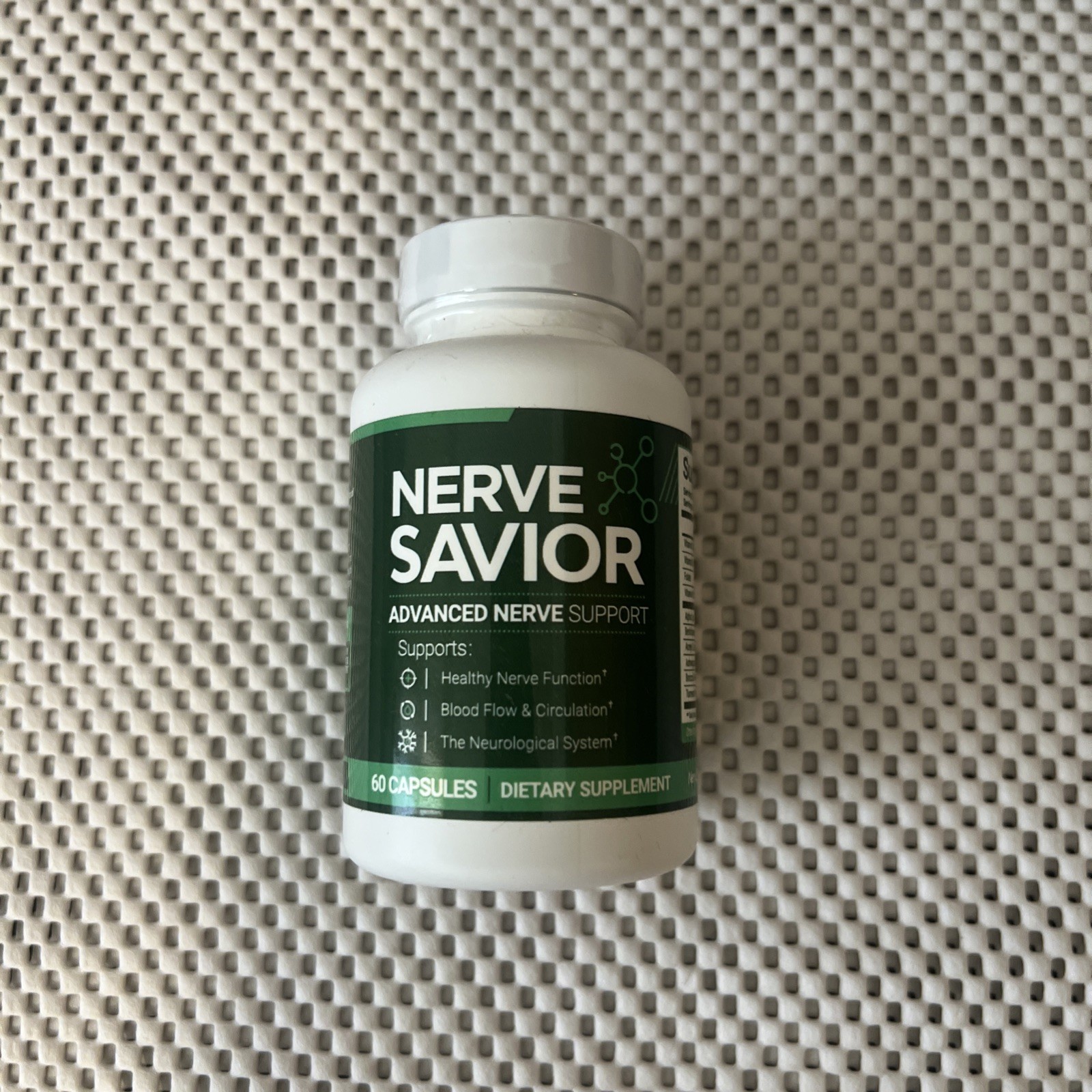 Nerve Savior Advanced Nerve Support 60 Capsules – New / Sealed! Exp 03/2026