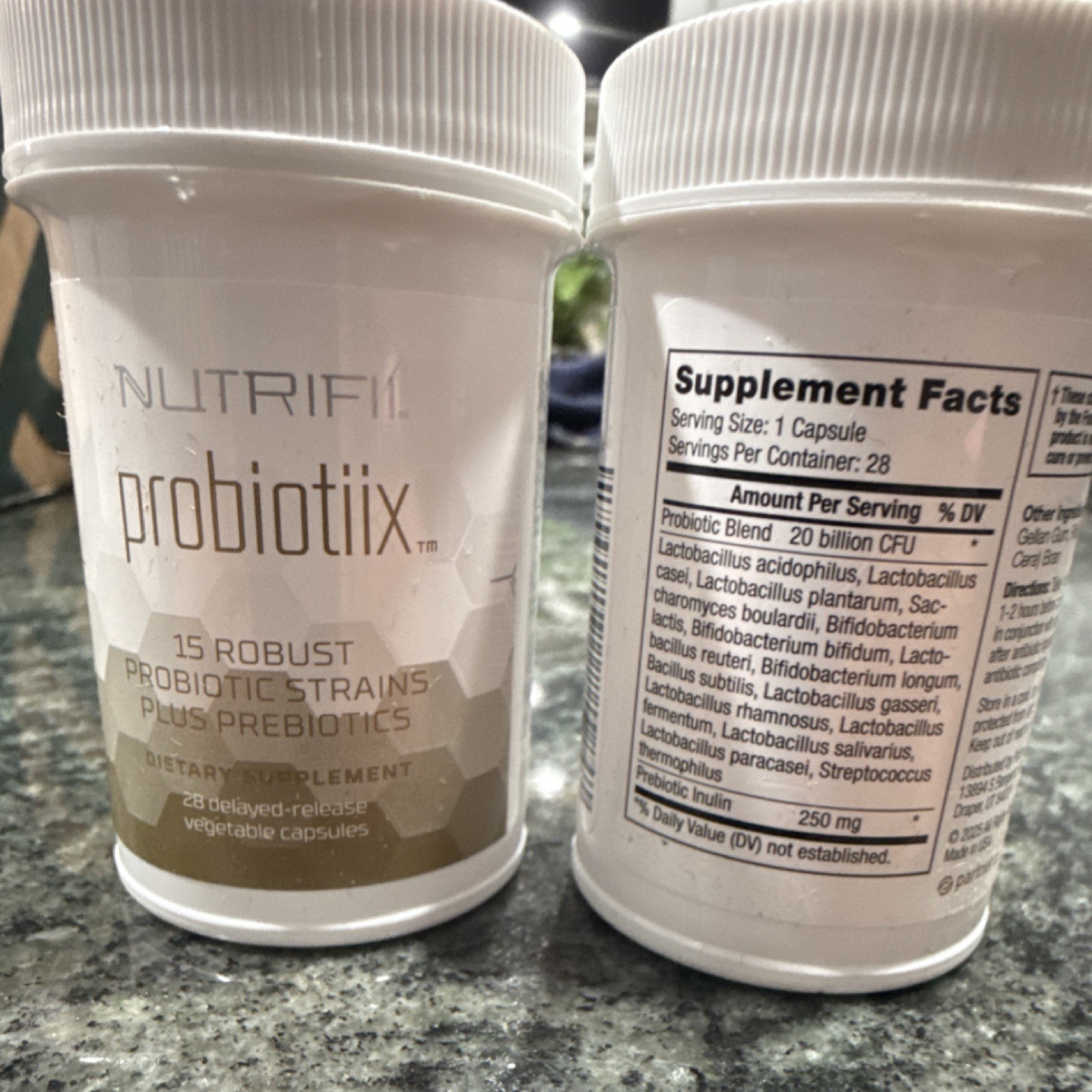 Nutrifii Probiotiix 15 Probiotic Strains Prebiotics Delayed-Release 28 Capsules