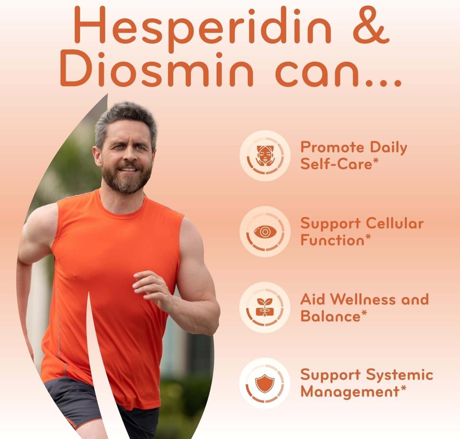Diosmin Hesperidin 1000mg Circulation and Vein Support Supplement – High Strengt