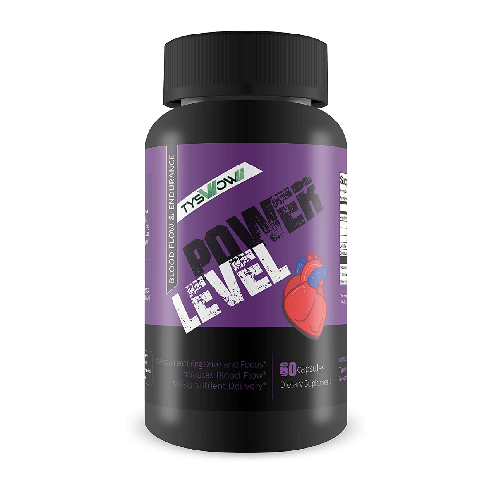 Power Level – Maximize Blood Flow for extended Nutrient Delivery – L-Argenine