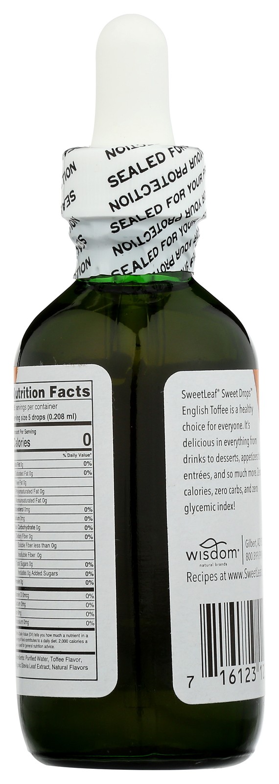 Sweetleaf English Toffee Liquid Stevia Sweet Drops 2 Fl Oz Fl. 6 Pack