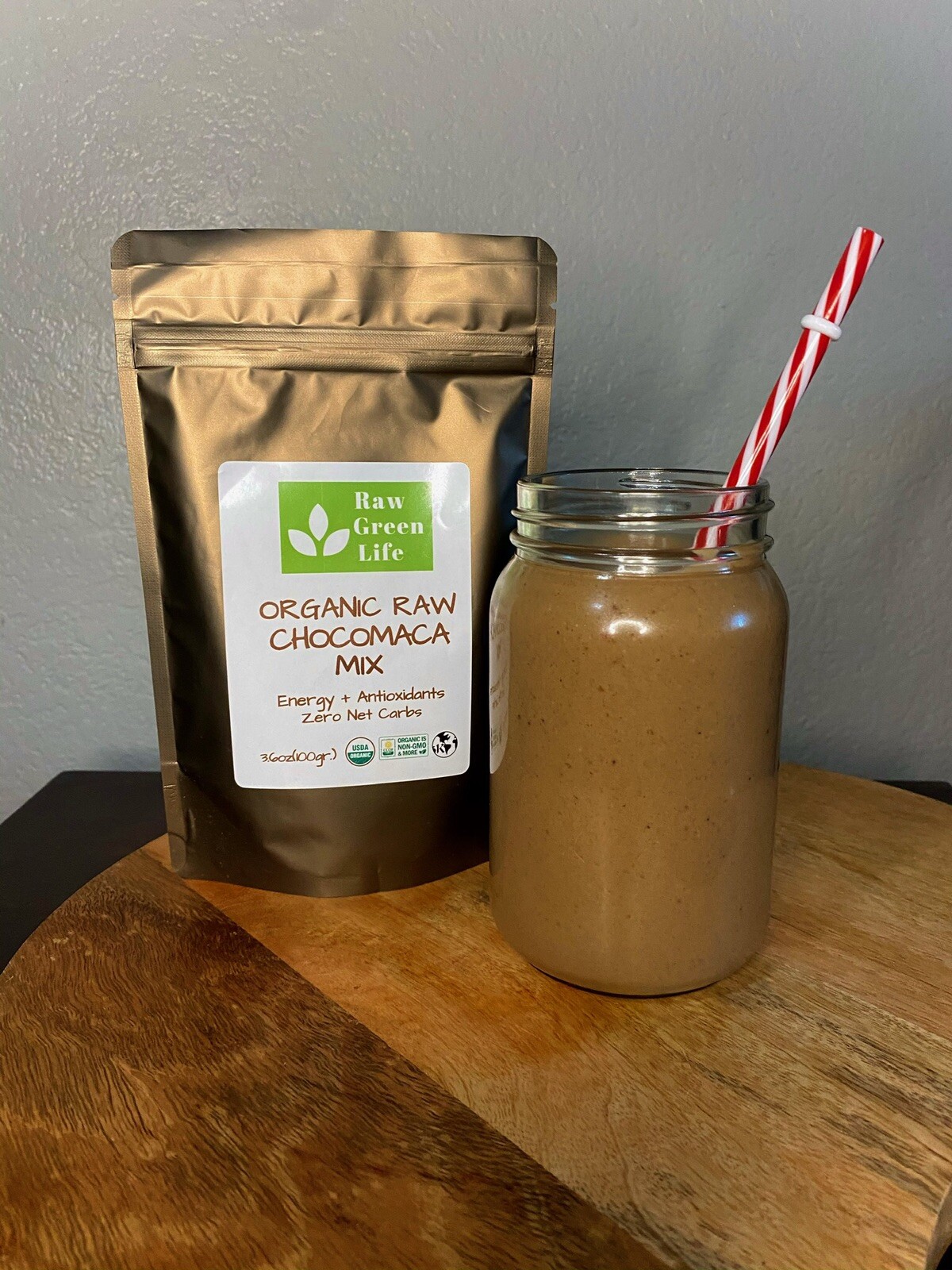 MIX CHOCOMACA RAW VEGAN KETOFRIENDLY ORGANIC SUPERFOOD DRINK MIX 3.6oz