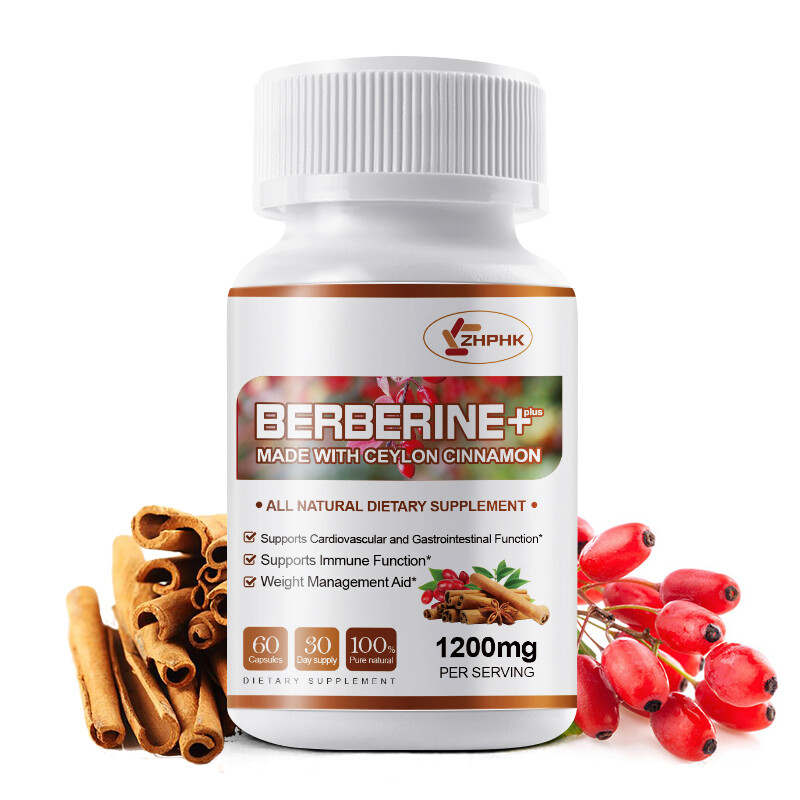 Premium Berberine HCL Extract 1200mg,Cardiovascular&Blood Sugar Support