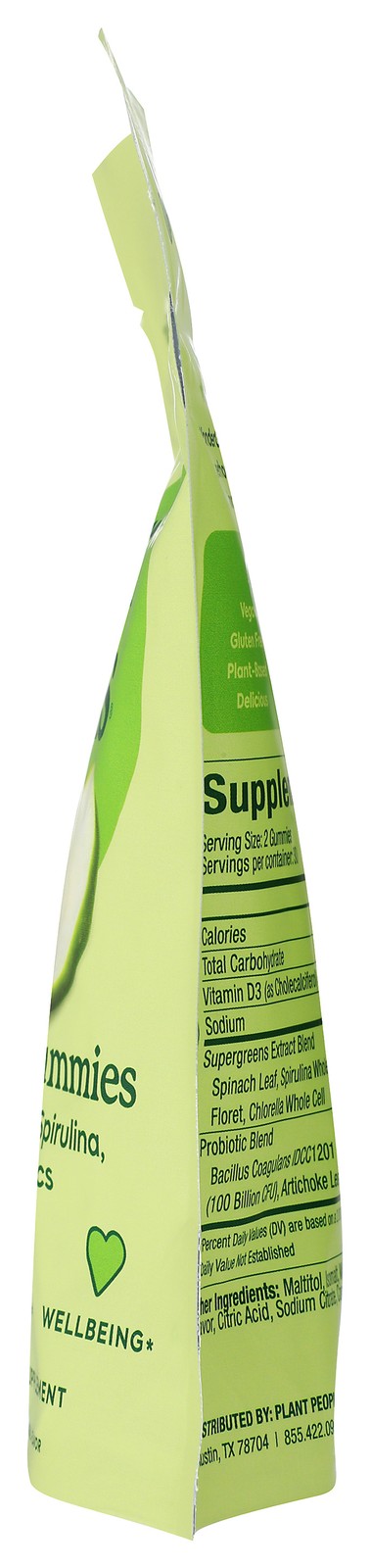 Wonder Greens Plant People Green Apple Super Veggie Gummies 60 Count Ct 1 Pack