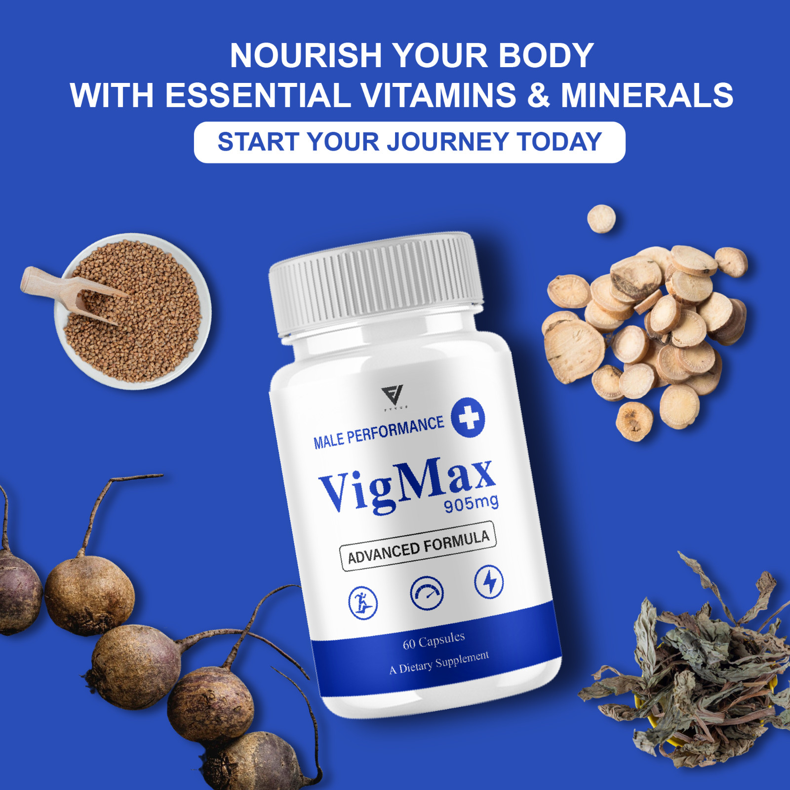 (3 Pack) Vigmax Male Capsules, VigMax Health Support (180 Capsules)