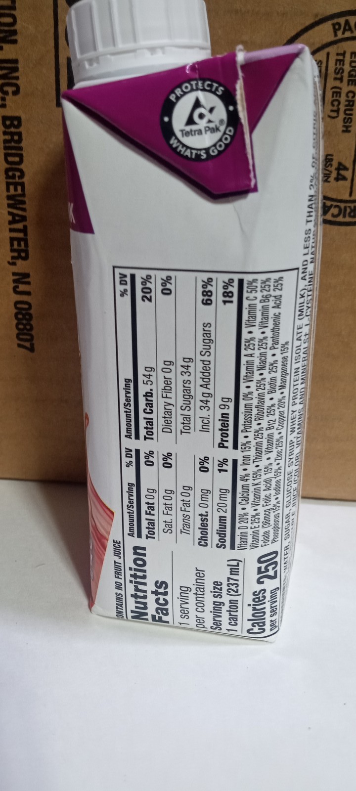 Boost Breeze Wild Berry Nutritional Drink 8 oz Cartons – 24 Count Case