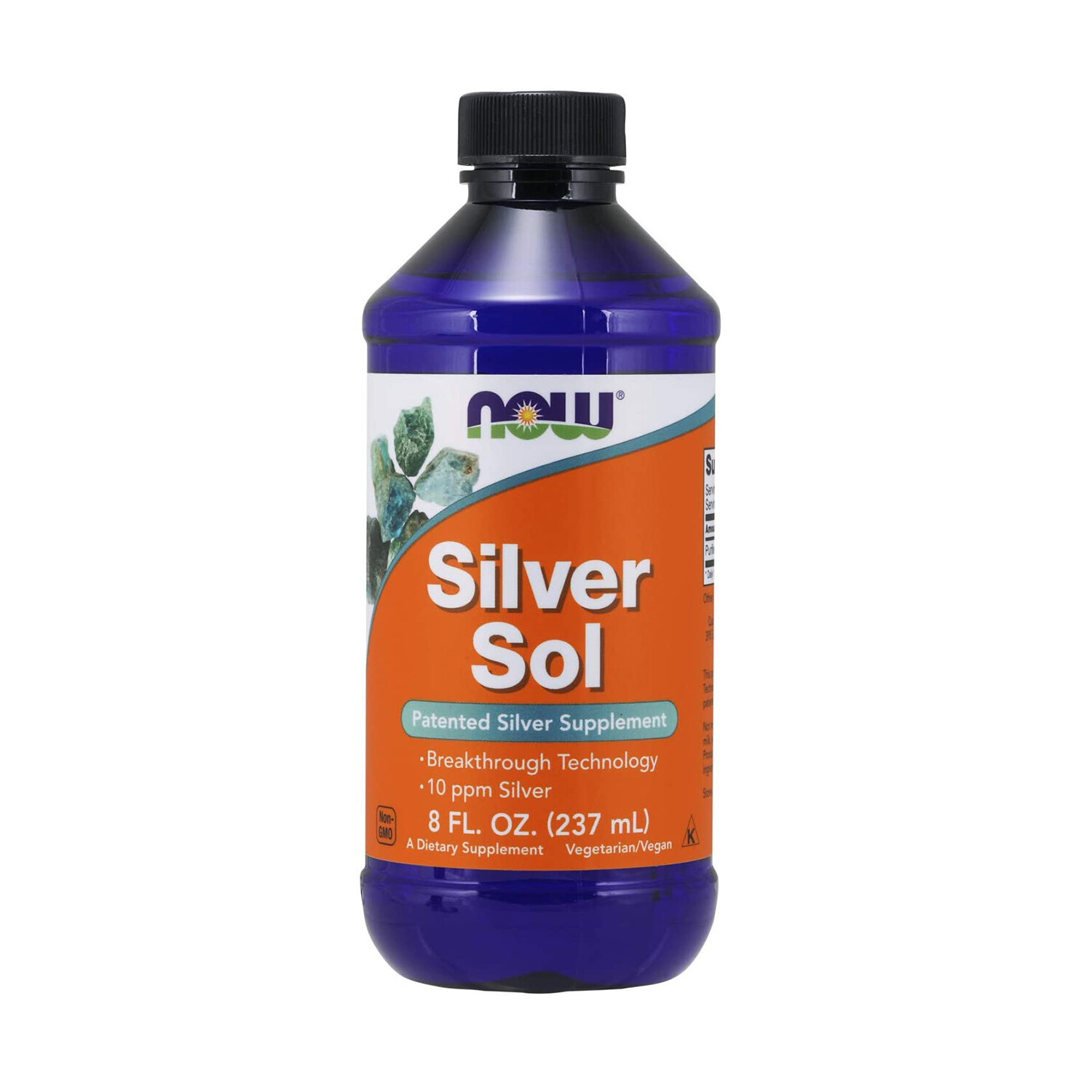 NOW Silver Sol Patented Silver Supplement, 8 Fluid Ounces