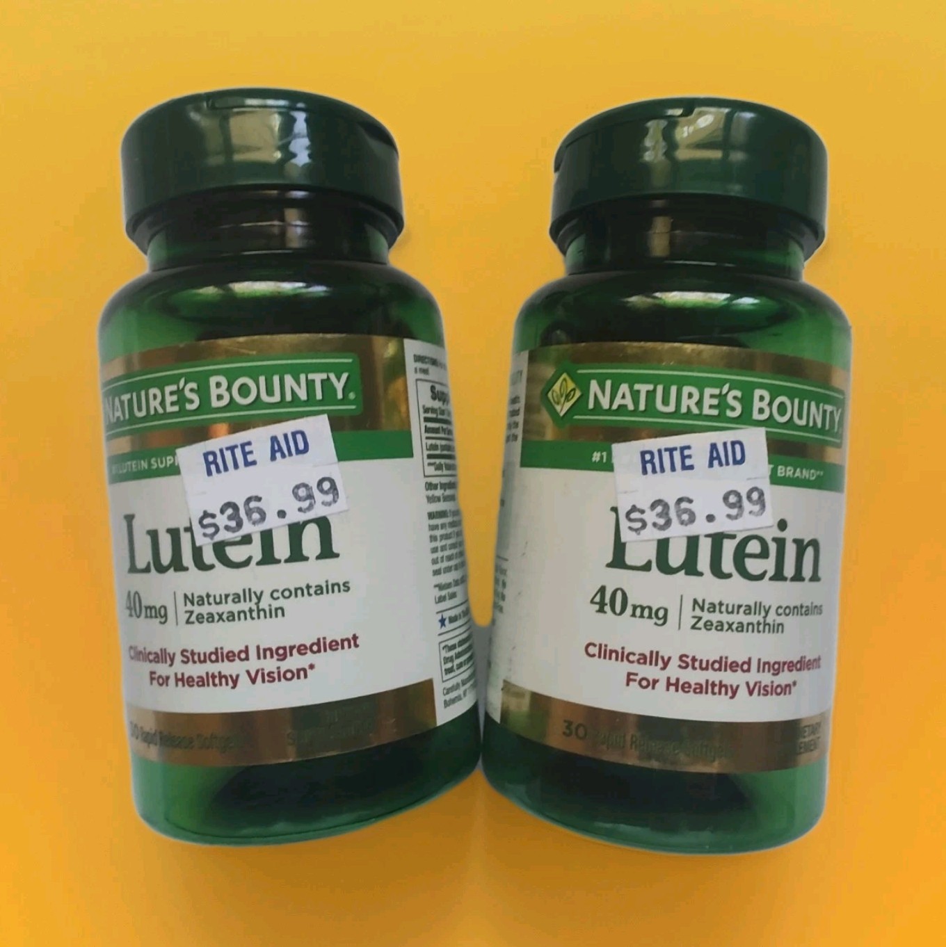 (60ct)🏵️NATURE’S BOUNTY | Lutein 40mg | Rapid Release Softgels | Zeaxanthin