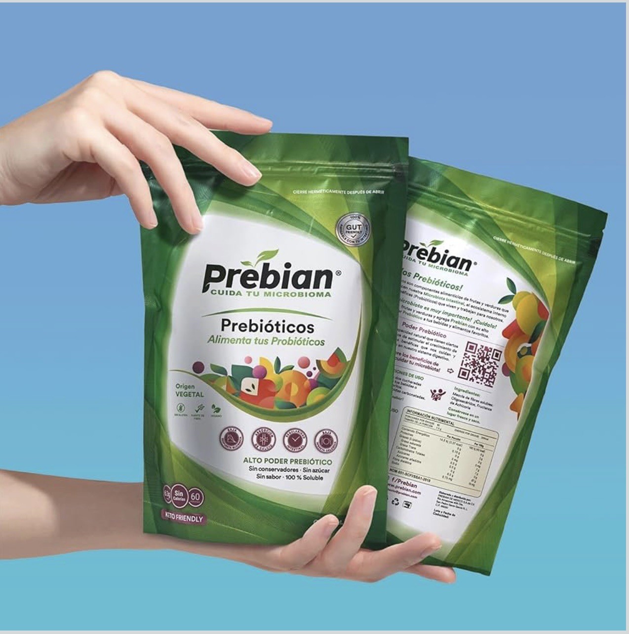 Prebian Prebiotic/Prebiotico Powder 150g-Gut Health & Microbiome Support