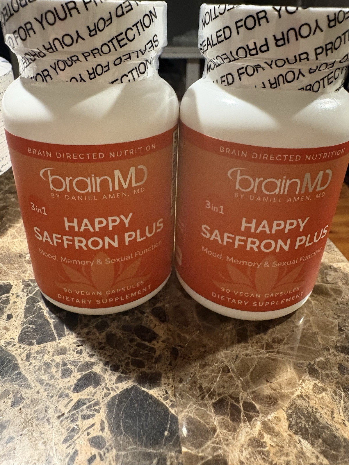 BrainMD Happy Saffron Plus 90 Vegan Capsules Mood, Memory & Sexual Function