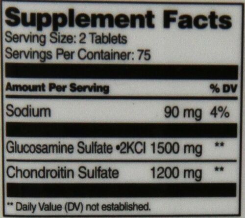 21st Century Glucosamine 750mg & Chondroitin 600mg Joint Health Support 150 Each