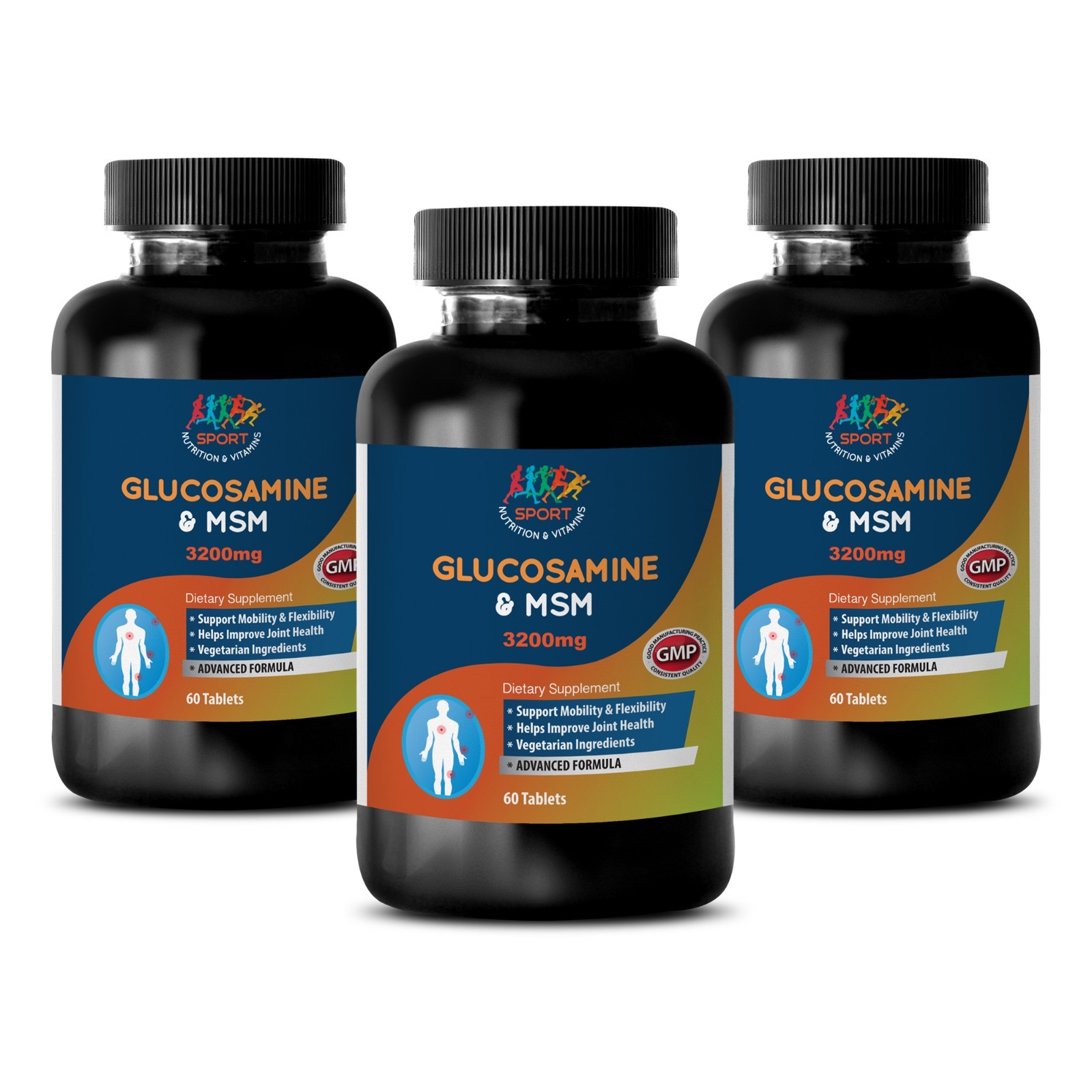 glucosamine sulfate – GLUCOSAMINE & MSM 3200mg – antioxidant formula 3B
