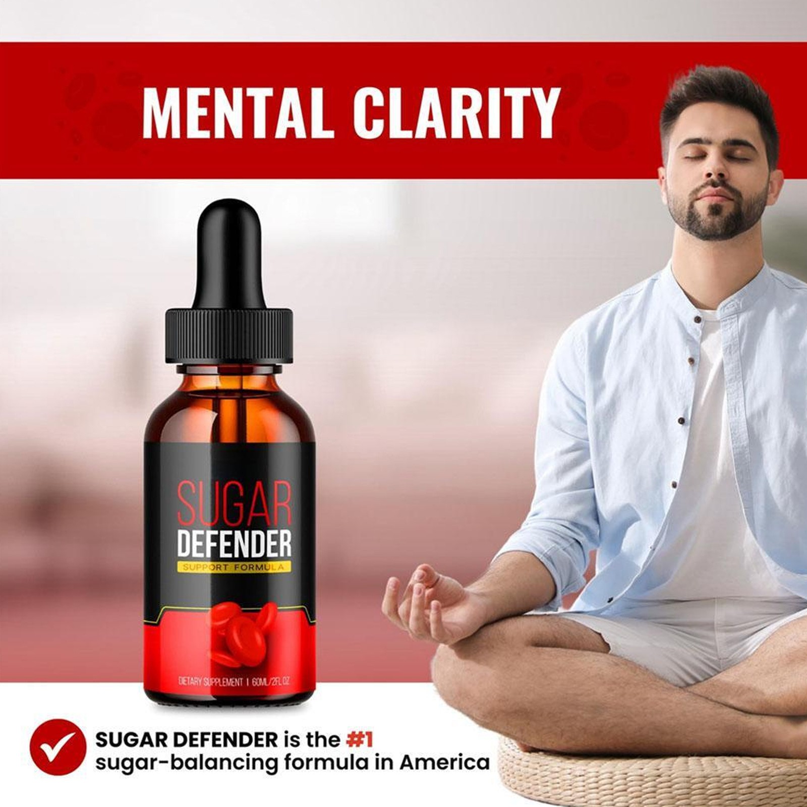 `Sugar Defender, Sugar Defender Healthy Blood Sugar Support Supplement 60ml