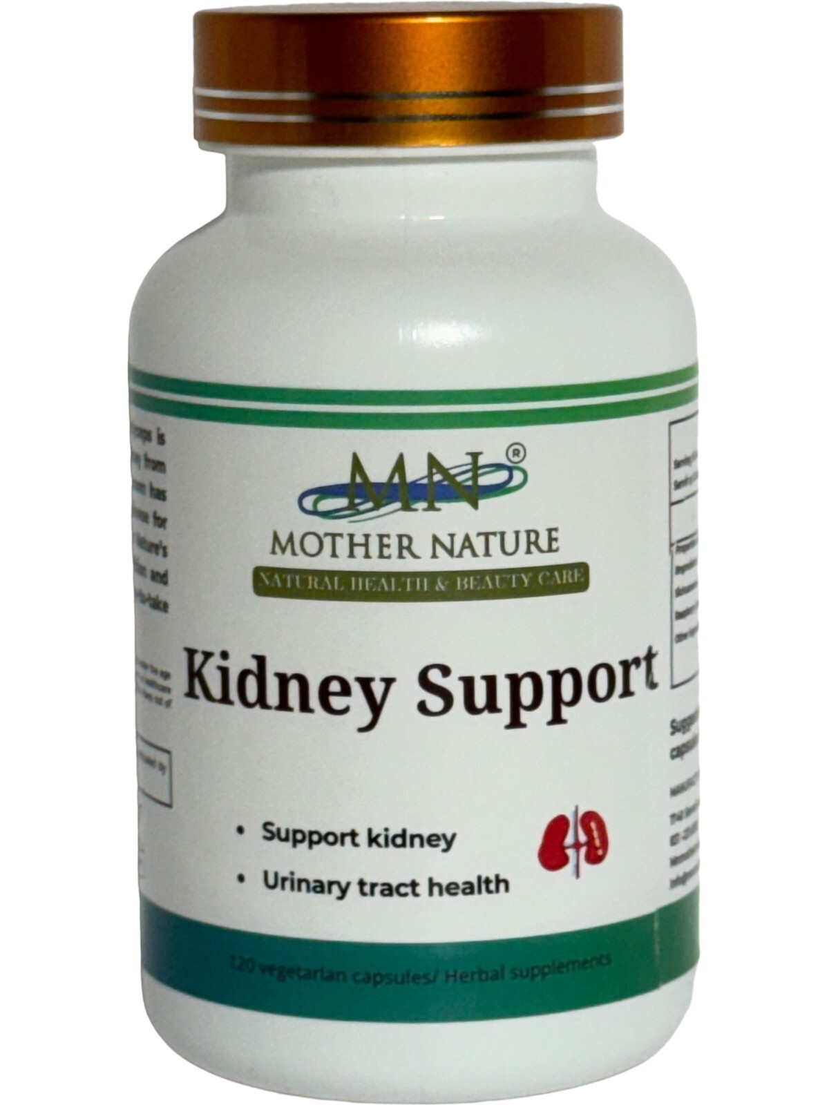 Mother Nature Kidney Support Herbal Supplements – 120 Capsules
