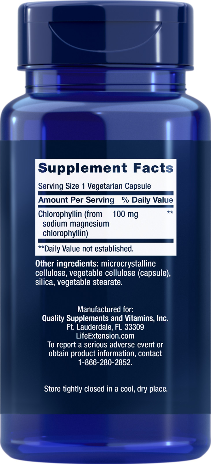 Life Extension CHLOROPHYLLIN 100 MG 100 Veg Caps