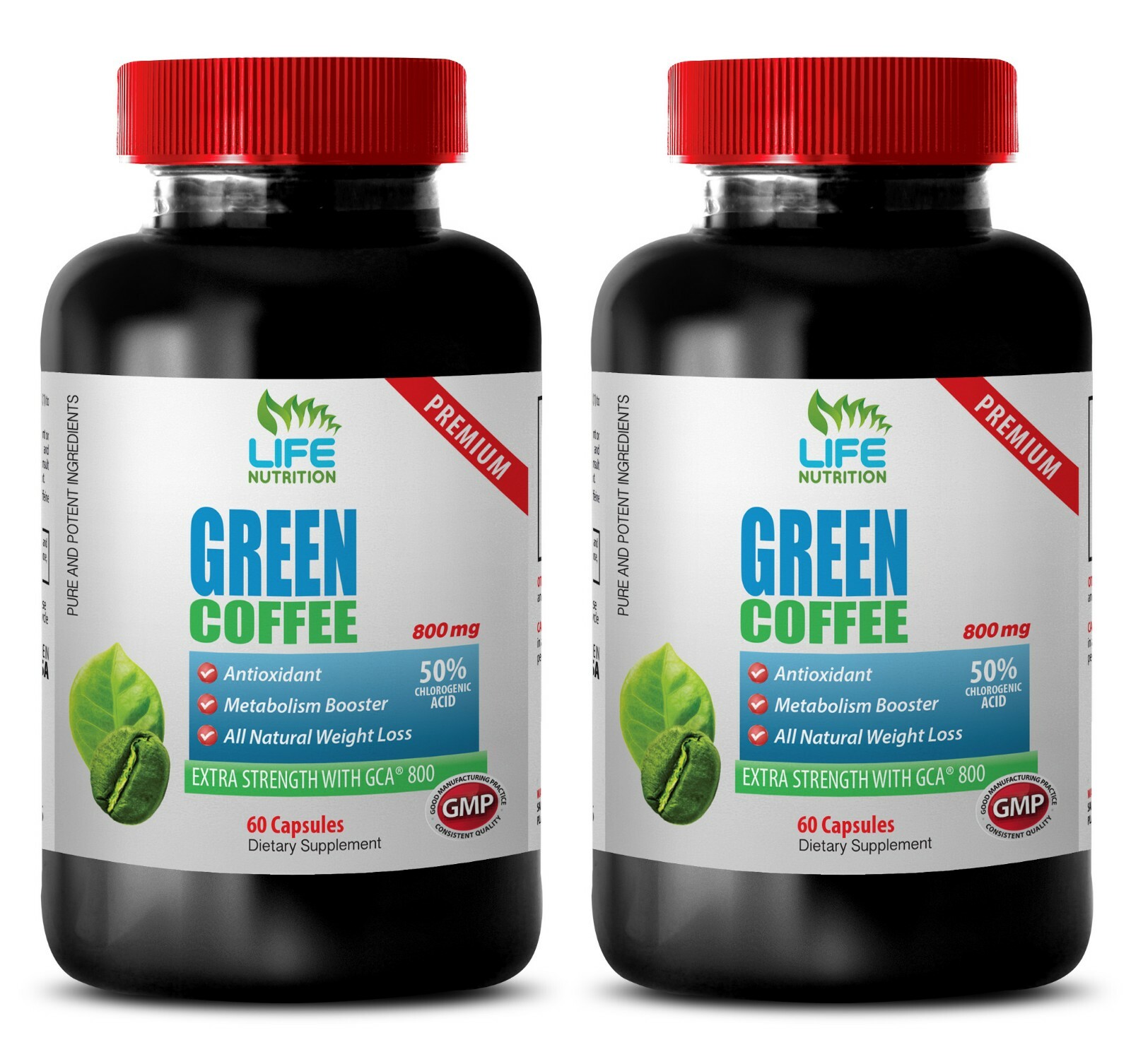 Weight Loss Power – Green Coffee Extract GCA 800mg – Green Coffee Supplements 2B