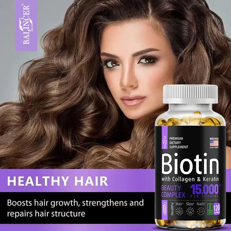 Hair Growth Supplement Strengthens and Repairs Hair 30 To 120 Capsules 04/2026