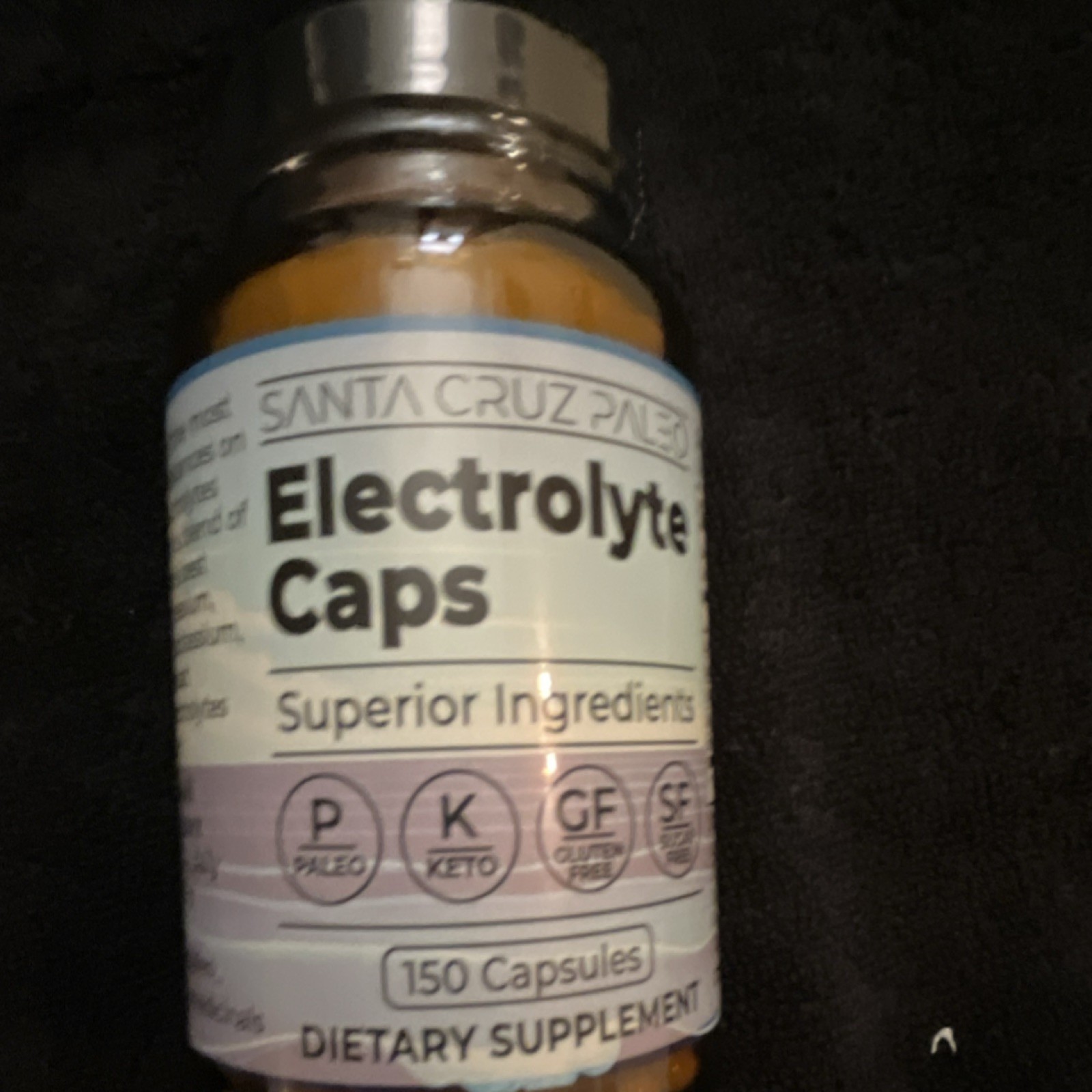 Santa Cruz Paleo Electrolyte Caps Paleo Keto Gluten Free 150 Capsules Adult