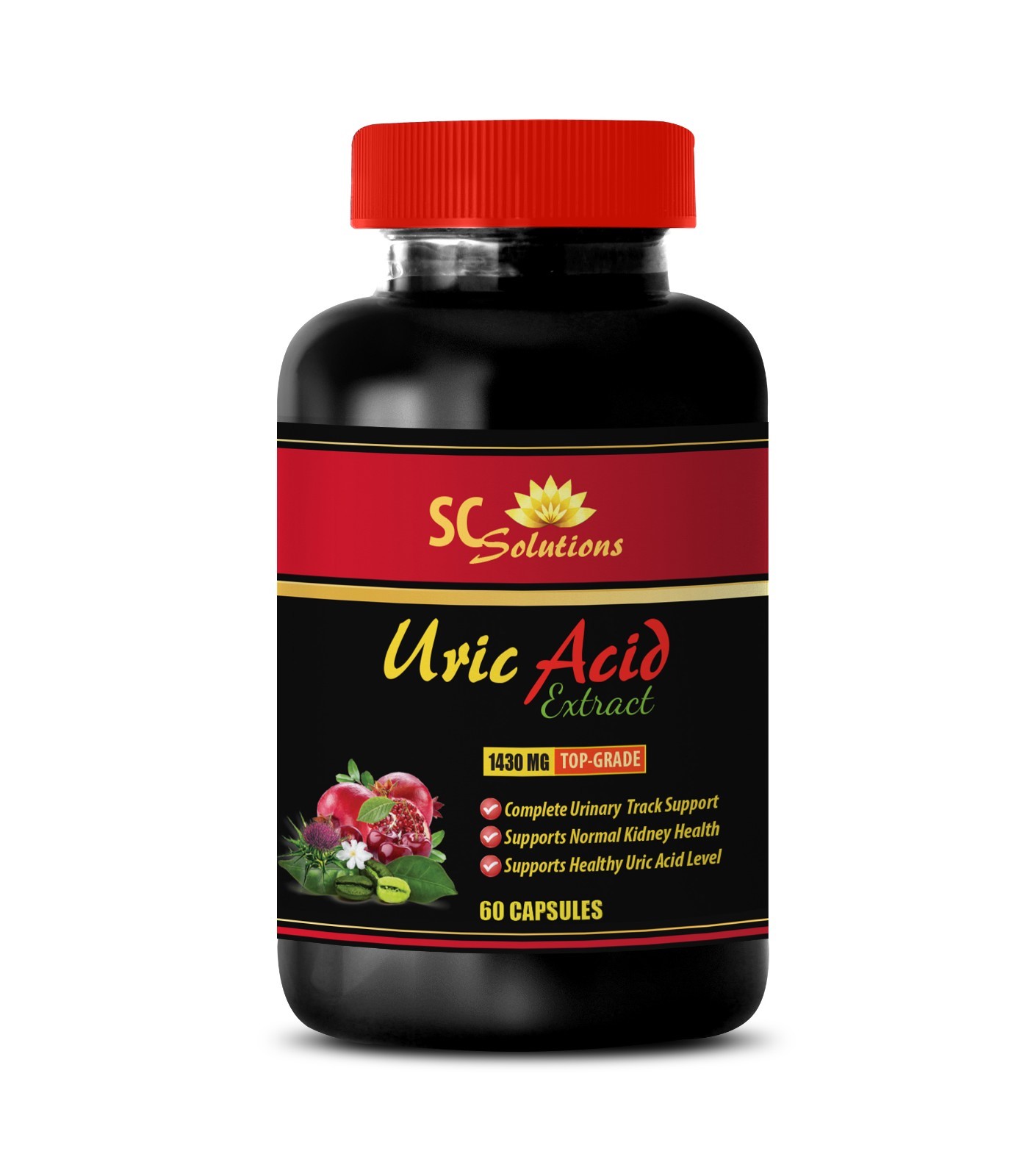 antioxidant formula – Uric Acid Formula 1430mg – soothe inflammation 1 Bottle