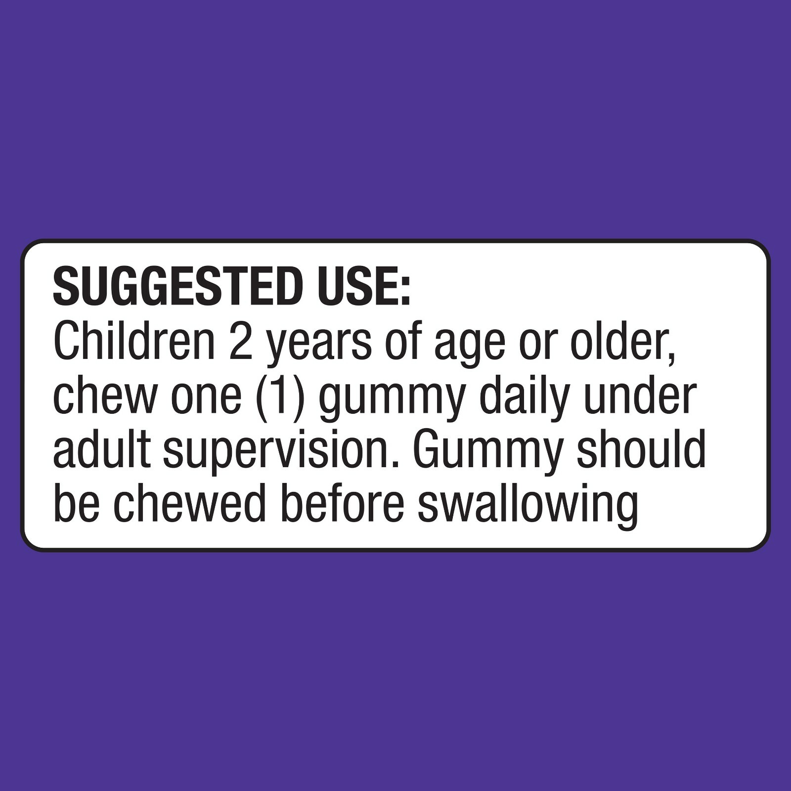 Equate Children’s Black Elderberry Gummies, 50 mg, Ages 2 and Up, 60 CounT.