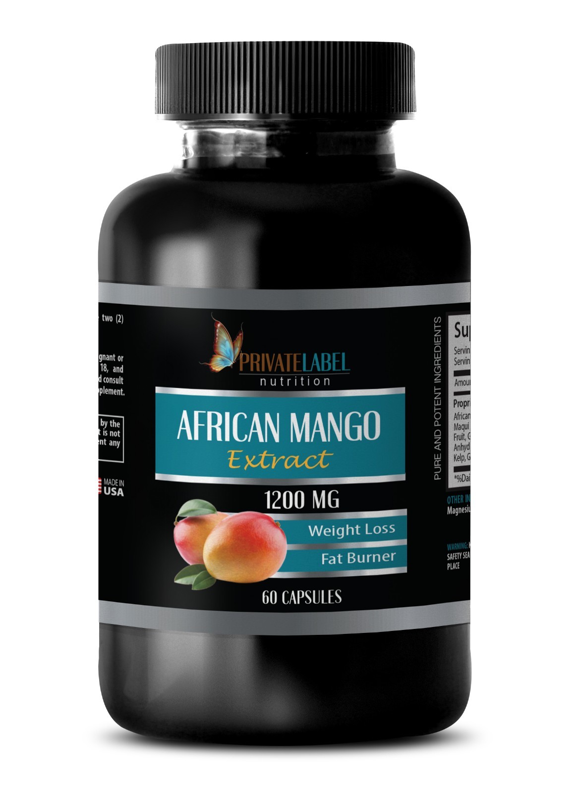 AFRICAN MANGO 1200mg – Resveratrol & Acai Fruit – Natural Green Tea 1 Bottle