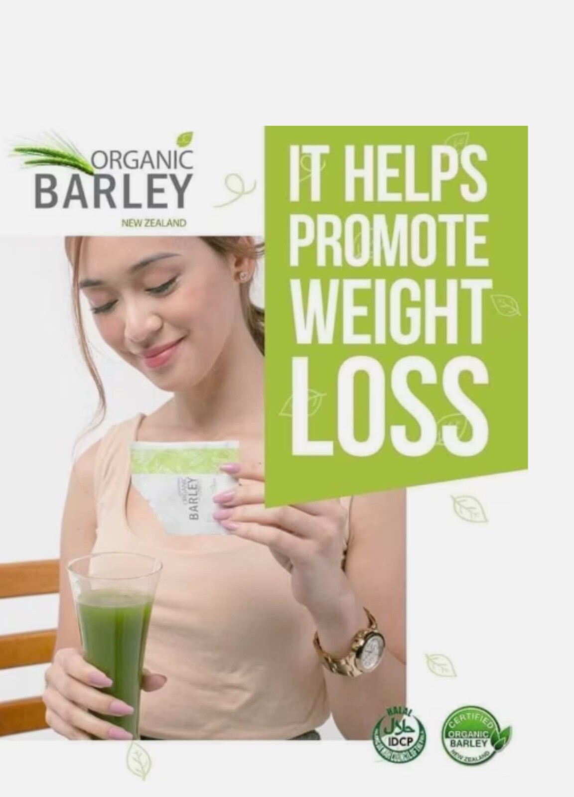 JC pure organic barley power juice with stevia from New Zealand