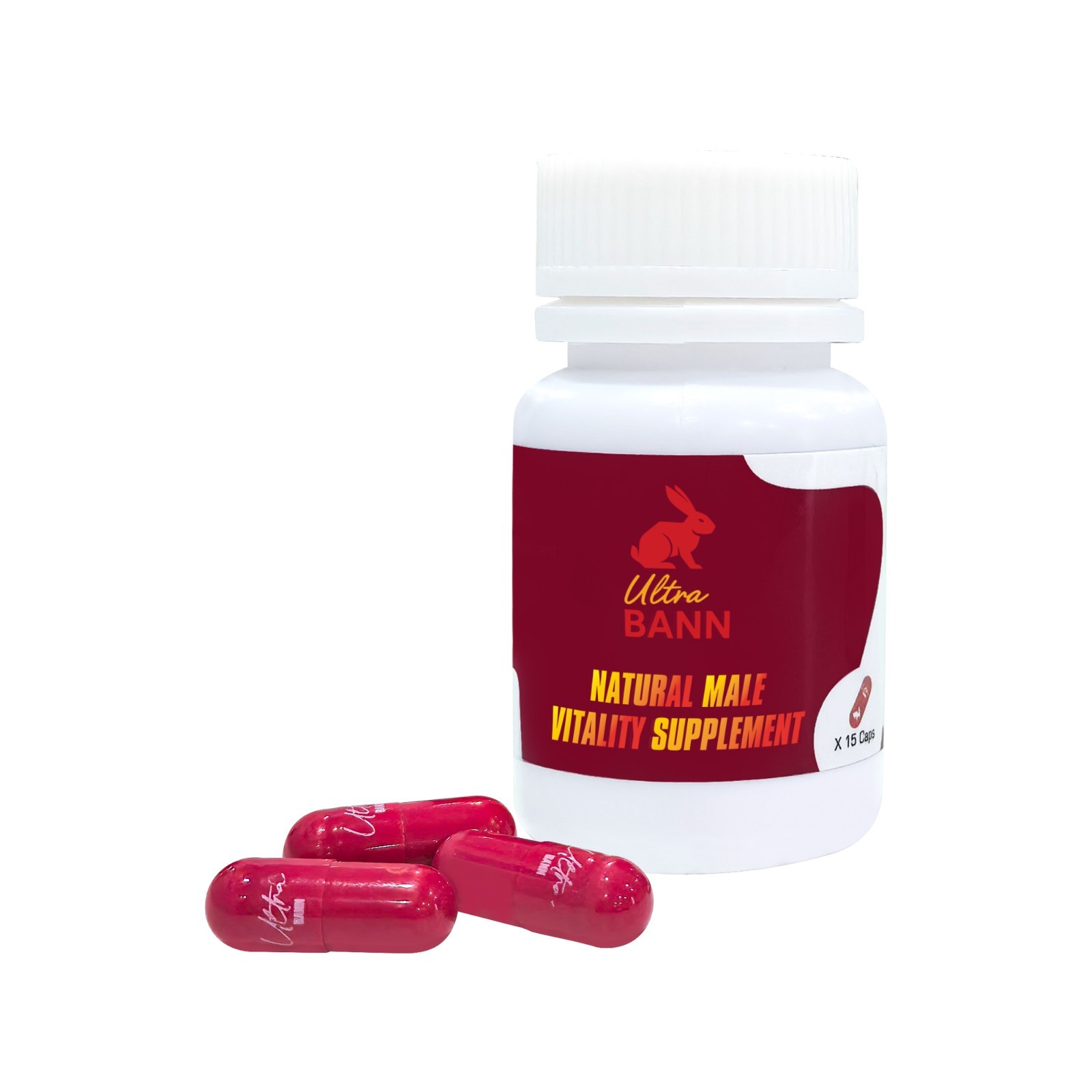 Ultra Bann Vitality Booster for Men – 15 Caps| Natural Testosterone Support