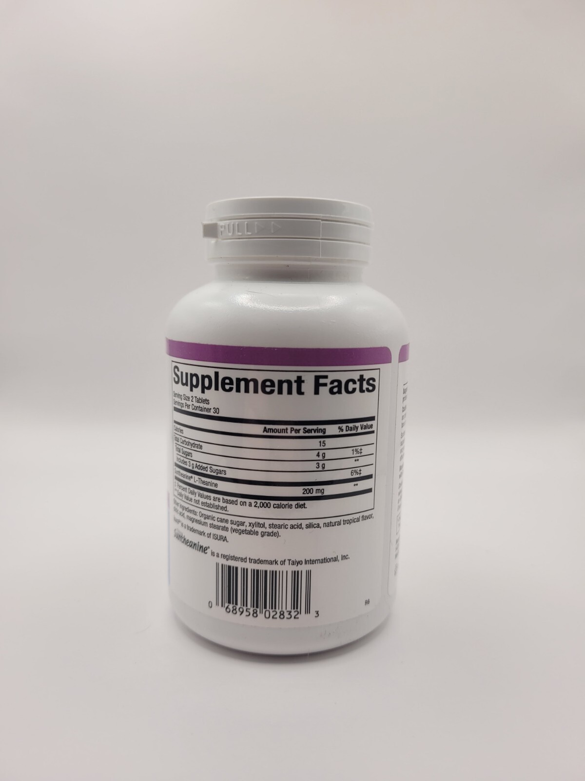 Natural Factors Stress-Relax Suntheanine L-Theanine 100 mg 60 Chewable Tabs