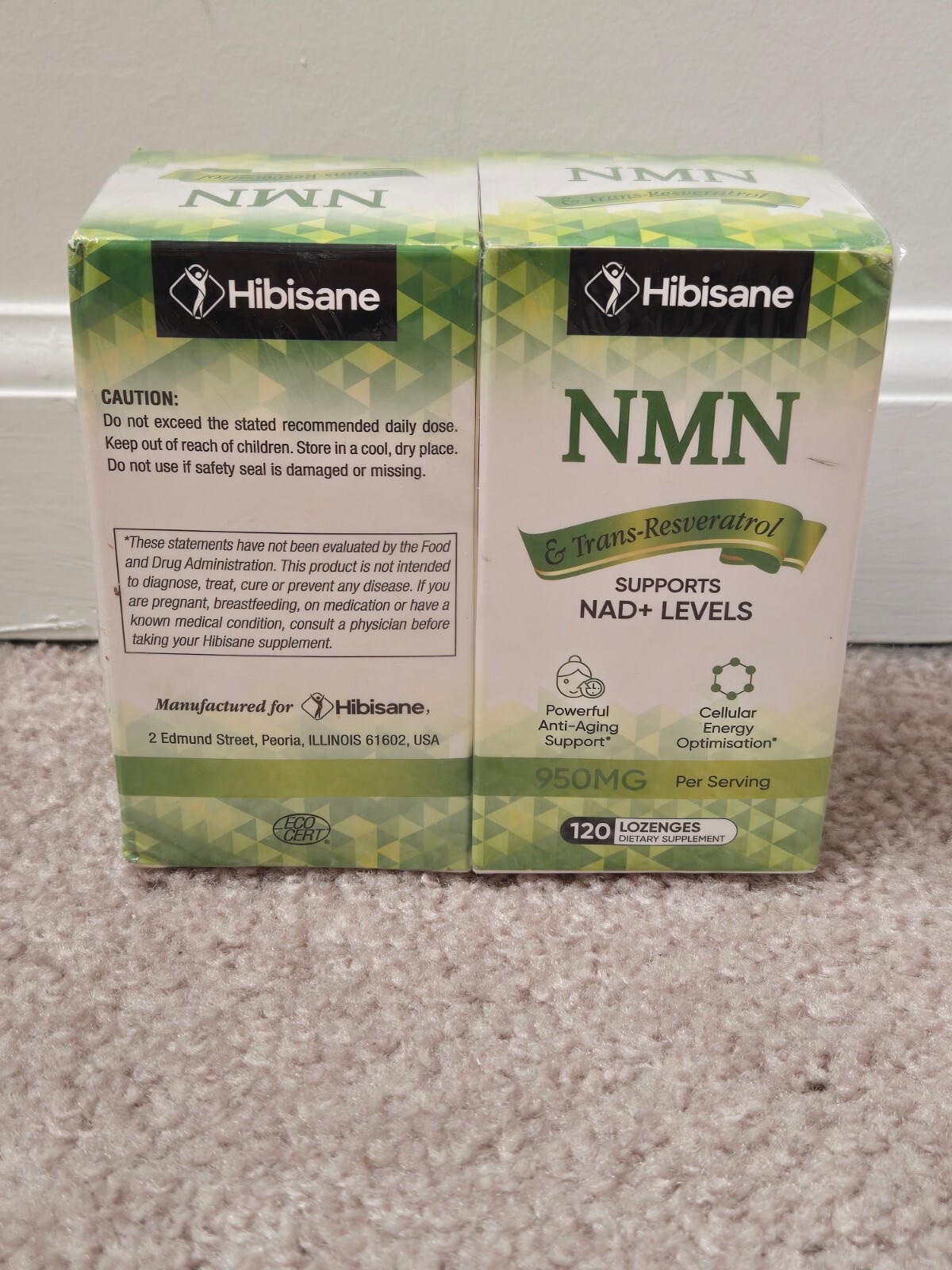 240 ct Hibisane Nicotinamide 2x 120 caps * SEALED Exp 7/2025