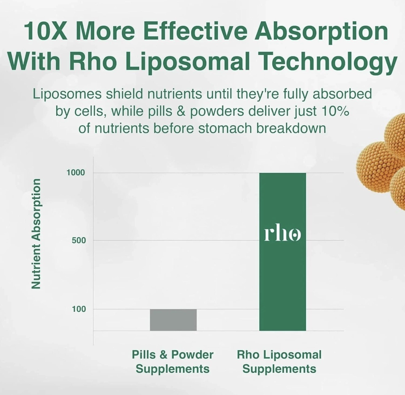 Rho Nutrition Liposomal Glutathione 4 oz / 120 mL – New/Sealed! Exp 9/2027