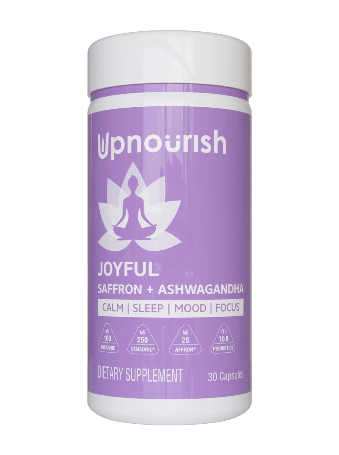 Organic Saffron Ashwagandha Supplement for Stress, Anxiety, Sleep, Mood Support