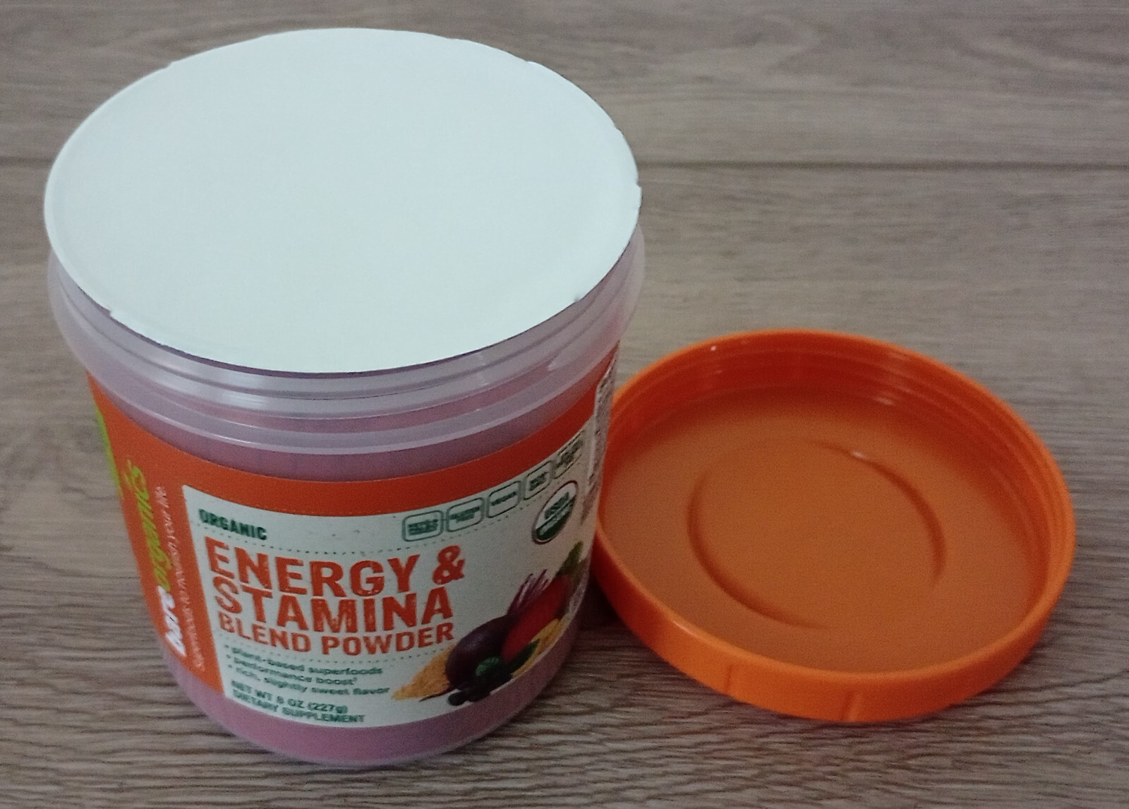 BareOrganics -Organic Energy & Stamina Blend Powder Dietary Supplement 8 oz 1/27