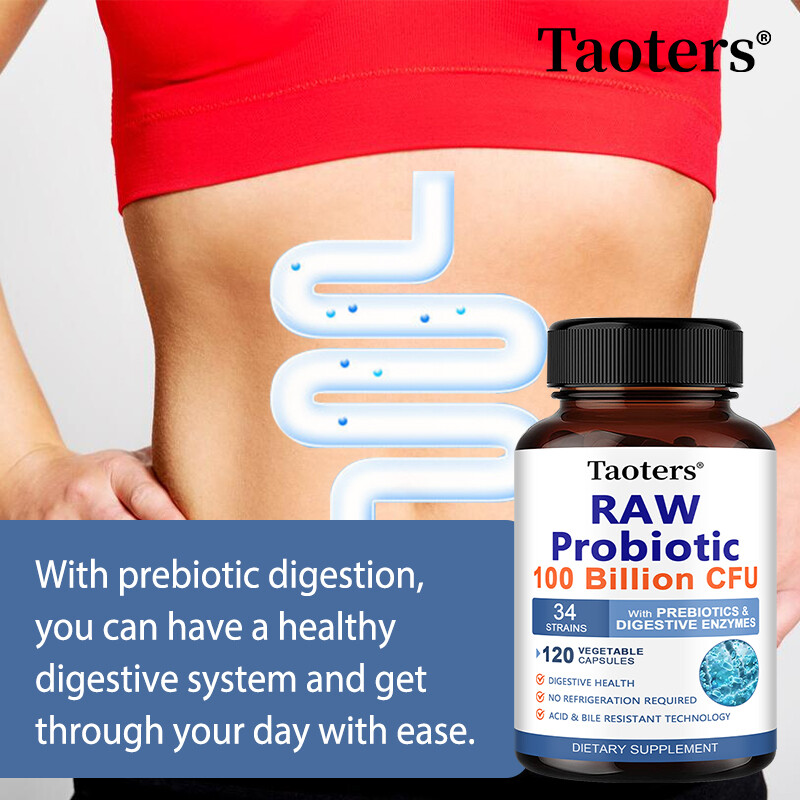 RAW Probiotic 100 Billion CFU 250 Mg protect intestinal health 30 To 120 Caps