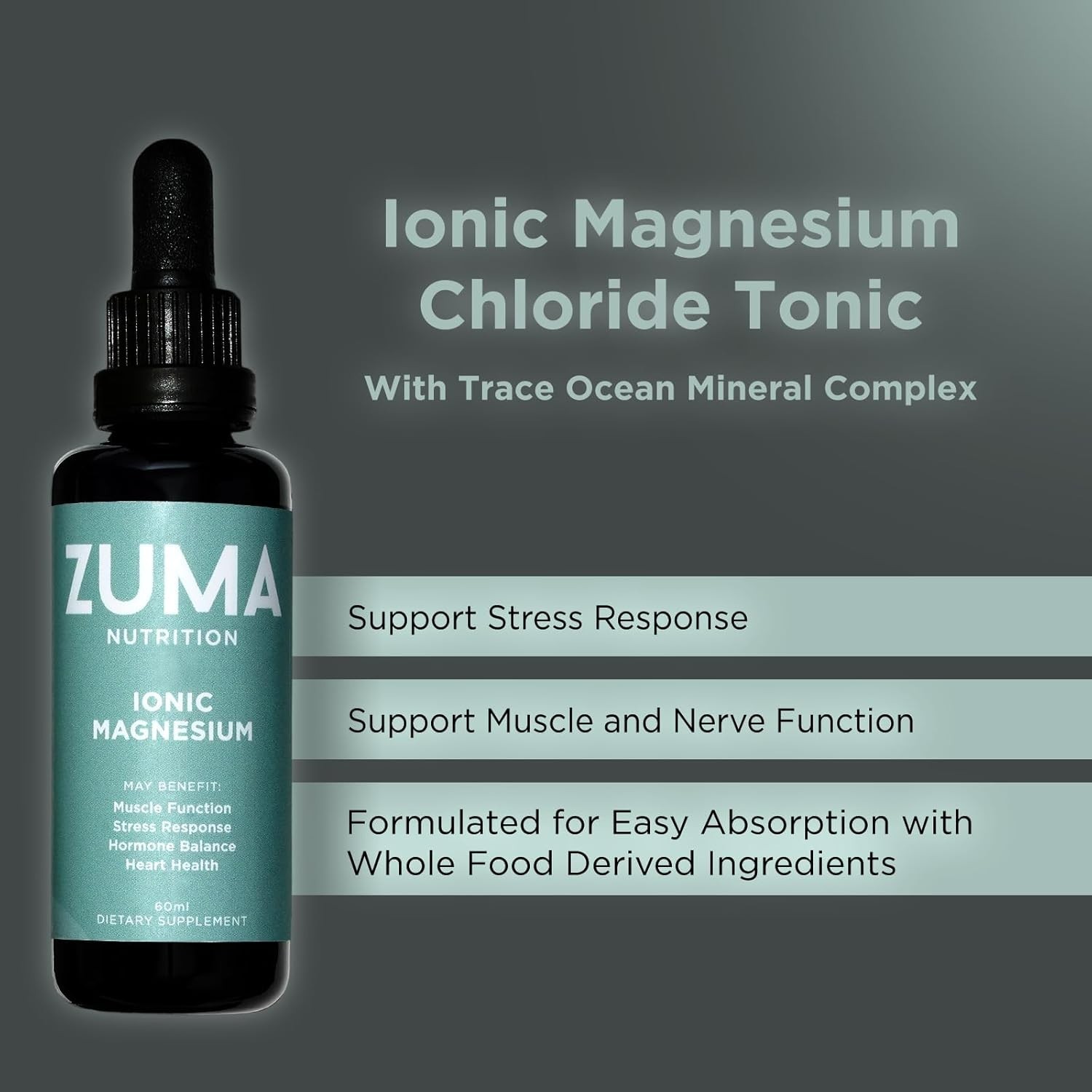 ZUMA Nutrition Liposomal Ashwandha Root Tonic 60 ml Organic Vegan Stress Relief
