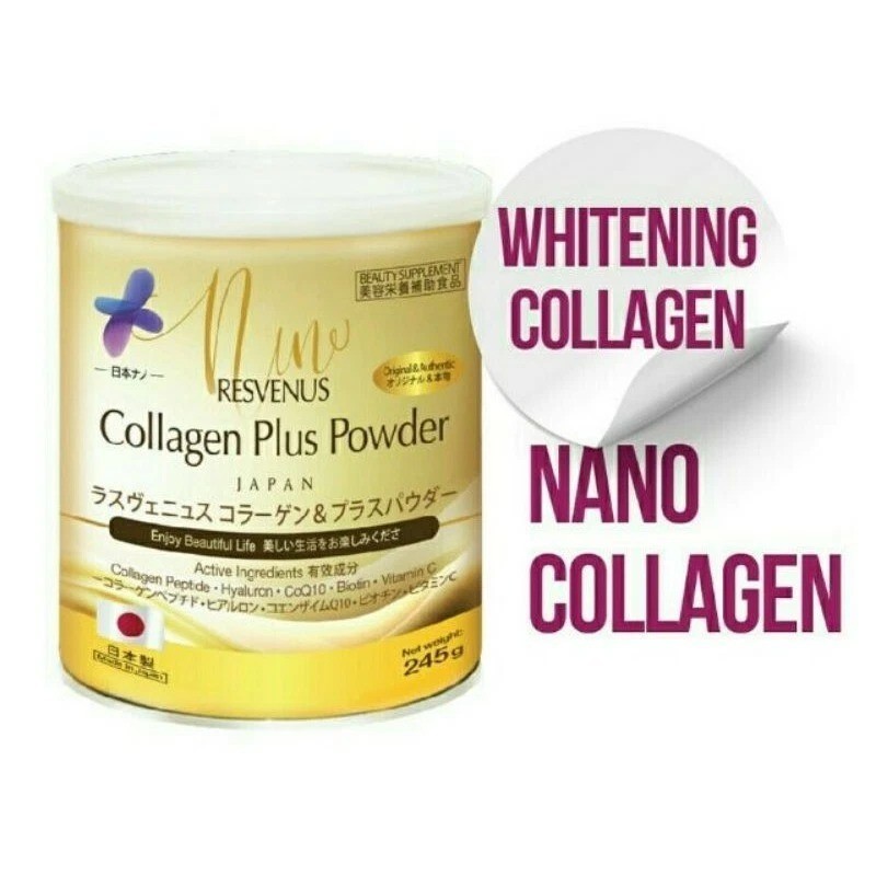 245g Nano Japan Nano Resvenus Collagen Plus Powder w/ Hyaluron CoQ10 & Biotin