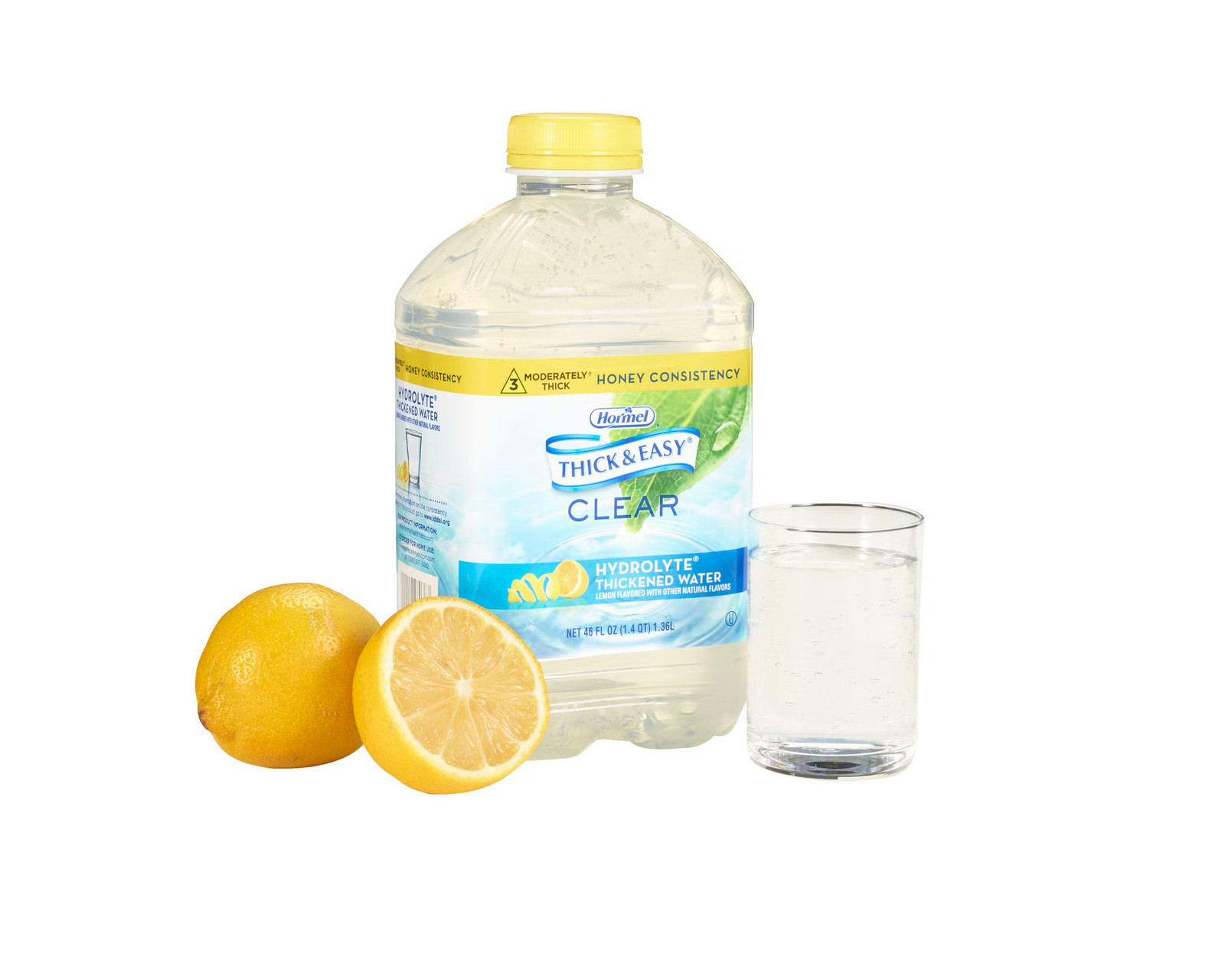 Thick & Easy Hydrolyte Thickened Water Lemon 46 oz. Bottle 6 Ct