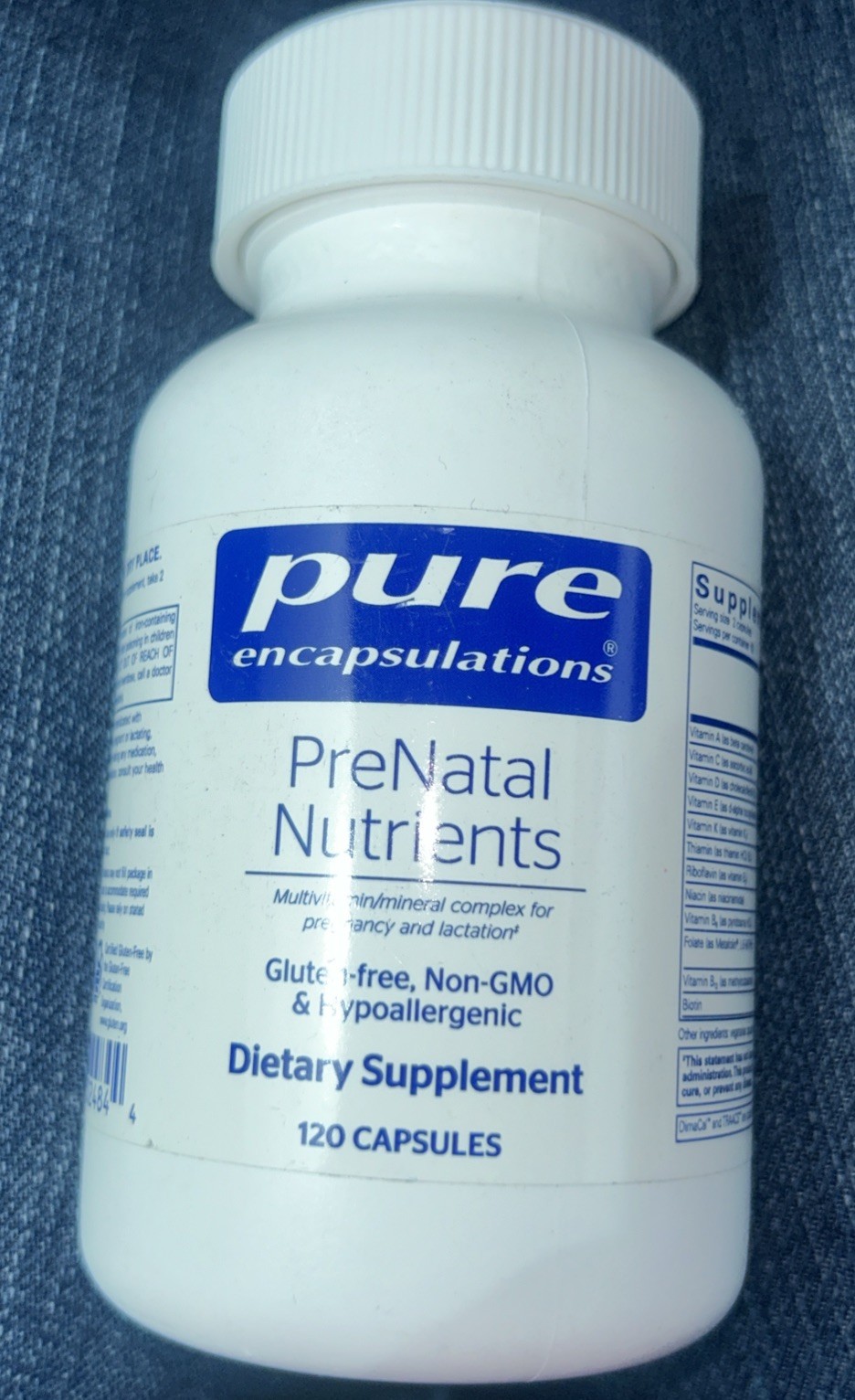 Pure Encapsulations PreNatal Nutrients – 120 Capsules (Exp Date 12/2026