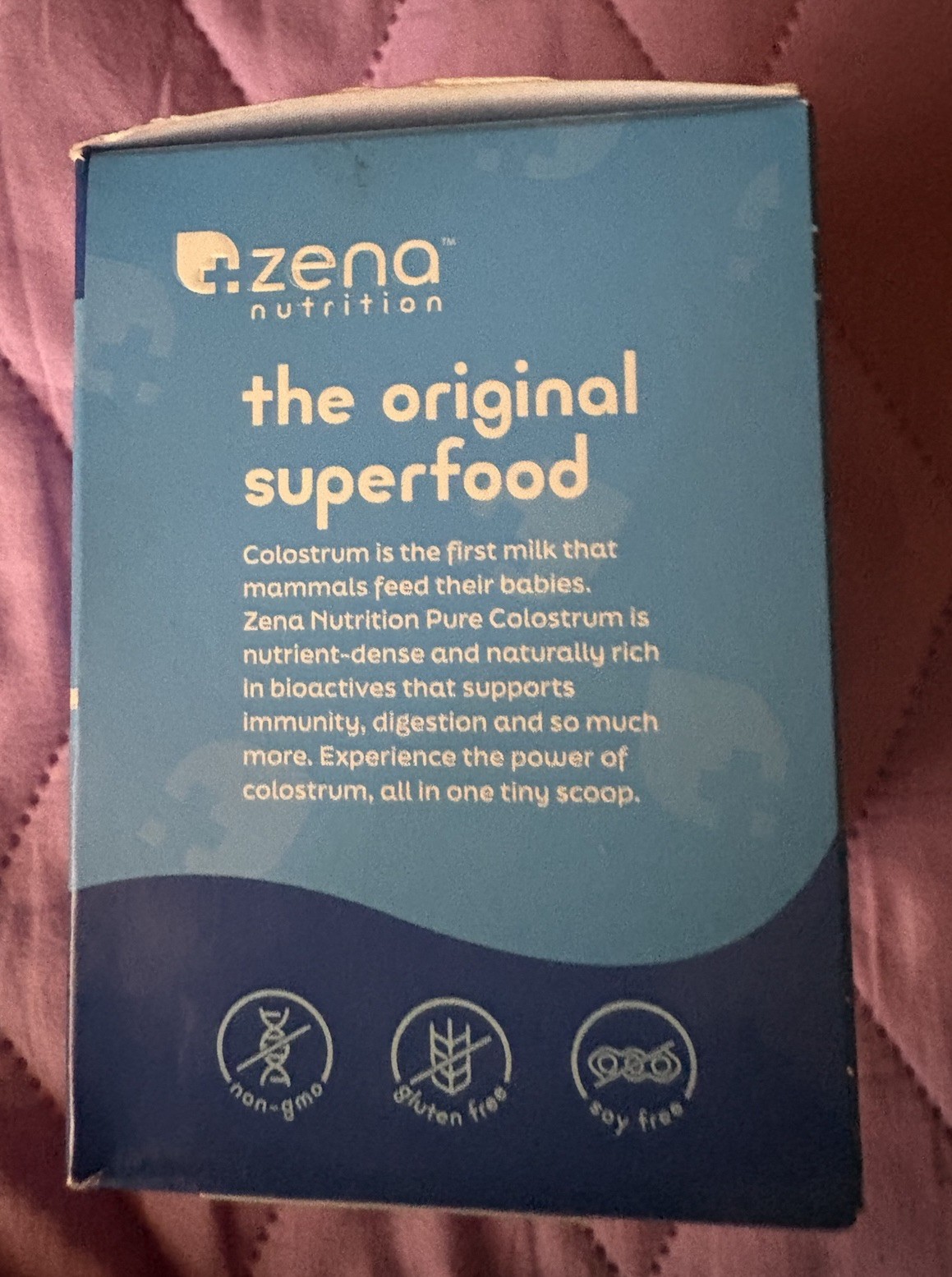 Zena Nutrition Bovine Colostrum 1000mg Powder 30g 30 Servings GF Exp 11/27