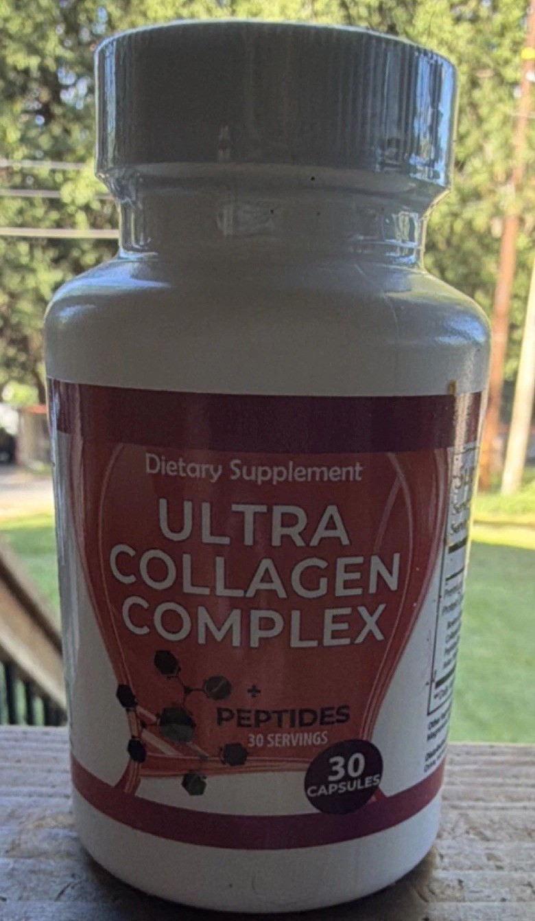 Collagen Complex 600mg 30 Capsules Non-GMO GMP Certified Exp 01/2028
