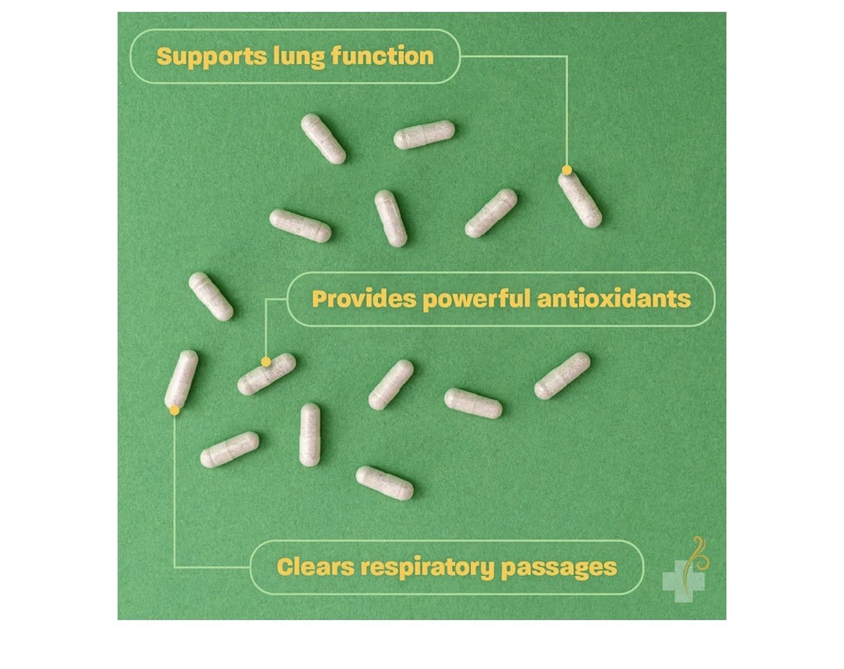 Redd Remedies Lung Care Respiratory Health Support Easy Breathing Immune 80 Caps