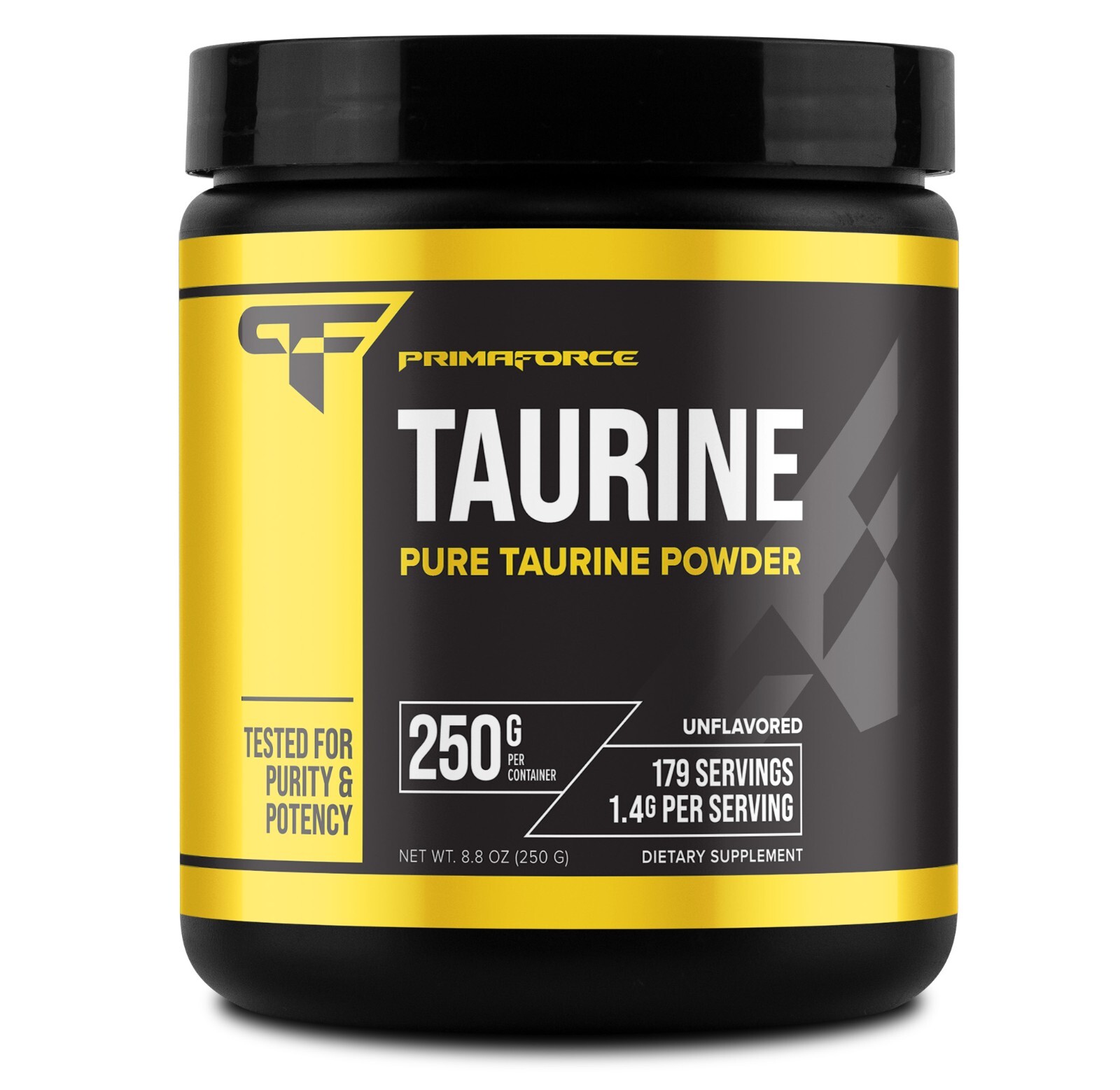 PrimaForce Taurine Diet Supplement, 250 Gram, Non-GMO & Gluten Free